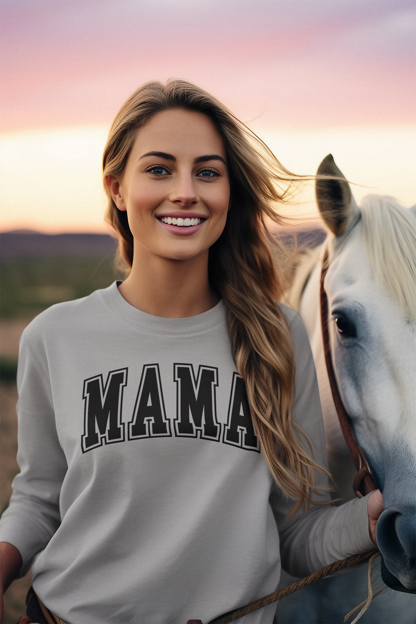 Mama - Ultra Cotton Long Sleeve Tee