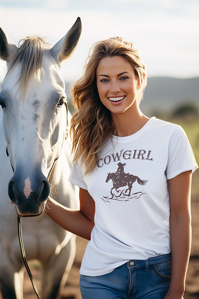 Cowgirl - Women's Midweight Cotton Tee