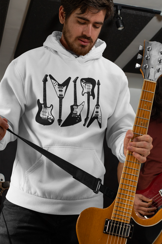 Five Guitars - Heavy Blend™ Hooded Sweatshirt