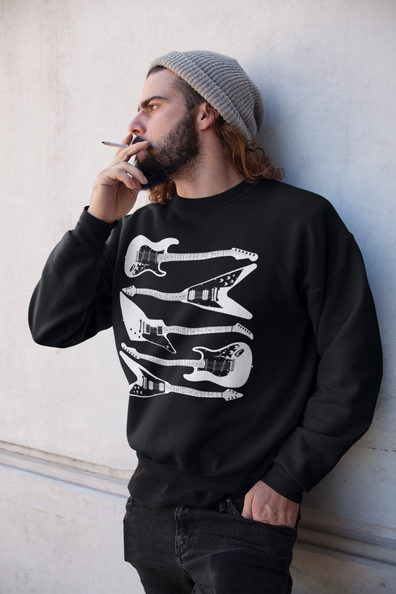 Five Guitars - Heavy Blend™ Crewneck Sweatshirt