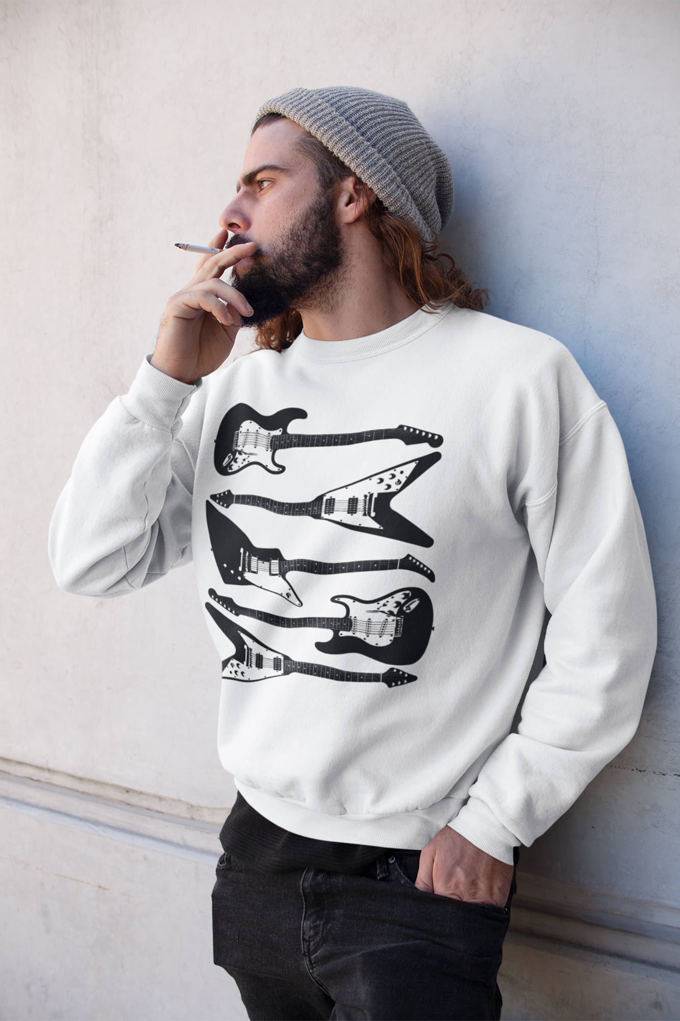 Five Guitars - Heavy Blend™ Crewneck Sweatshirt