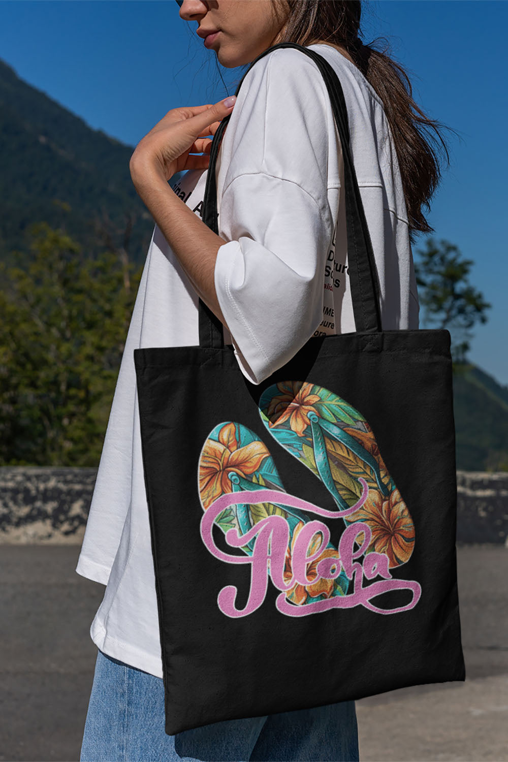 Aloha - Cotton Canvas Tote Bag